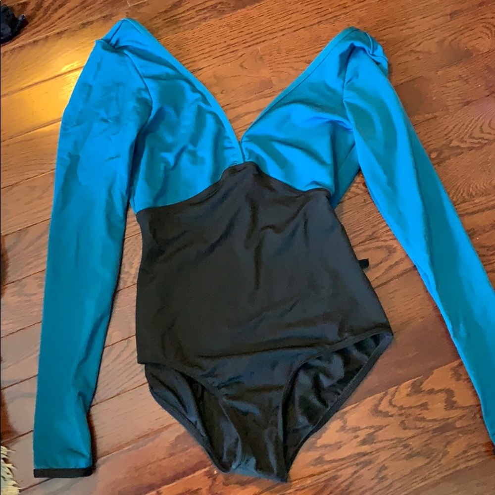 Long sleeve black leotard